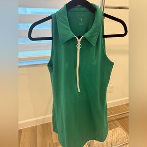 Z Supply Green Sleeveless Zip Polo dress